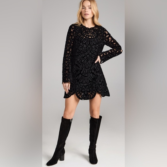 Aeyde Shoes - Aeyde ARIANA Black Suede KNEE HIGH Heeled Boots EU 39/ 9 $725